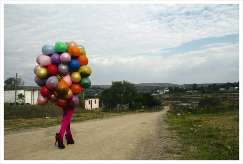 Athi-Patra Ruga, The Future White Woman of Azania, 2012, documentation of performance in ‘Making Way’, in collaboration with Mikhael Subotzky at the National Arts Festival, Grahamstown, South Africa, 2012. Courtesy  Athi-Patra Ruga and WHATIFTHEWORLD, Cape Town. Photo: Ruth Simbao (page 237).