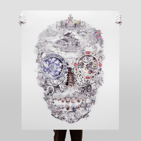 JACKY TSAI - 'SUMMER PALACE SKULL (LENTICULAR)'