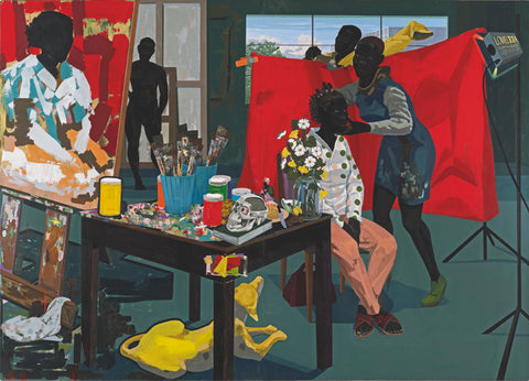 USA, 2014, Untitled (Studio), Kerry James Marshall, acrylic on PVC panels, 211.6 × 302.9 cm / 83 5/16 × 119 1/4 in, Metropolitan Museum of Art, New York; picture credit: (page 605).
